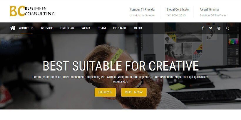 business consulting free wordpress business themes