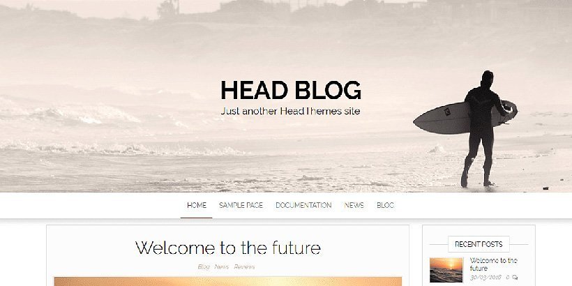 headblog free wordpress blog themes