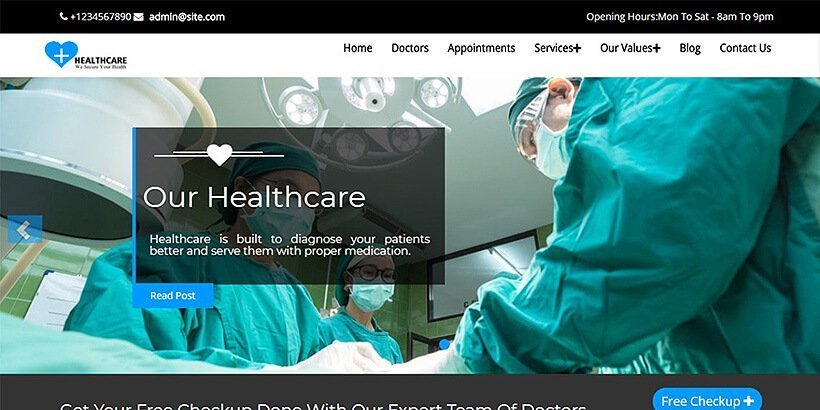 Healthcare Free Medical WordPress Themes