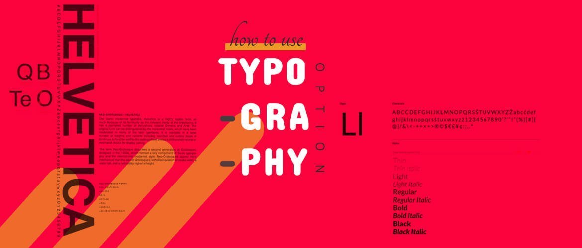 how to use typography option