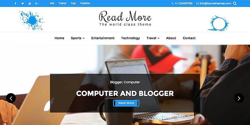 readmore free wordpress blog themes