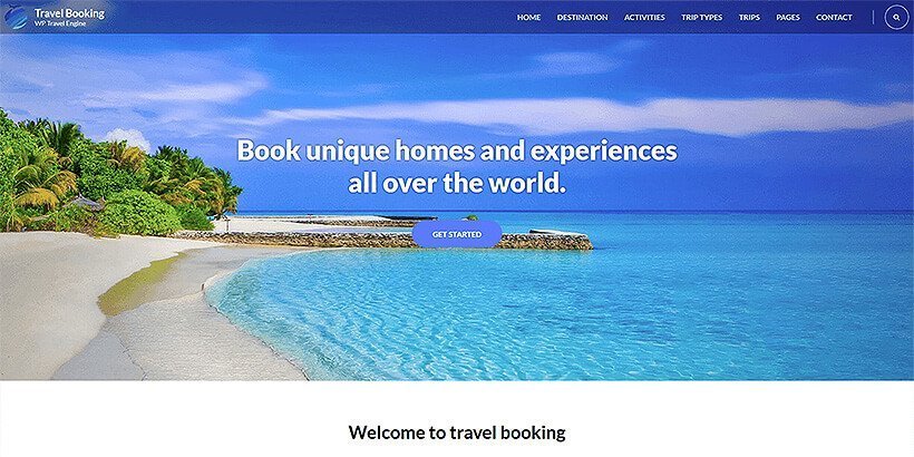 travelbooking free wordpress travel themes