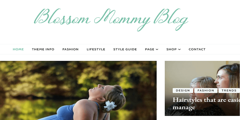 Blossom-mummy-blog- Best-WordPress-theme-for-parenting-blogs