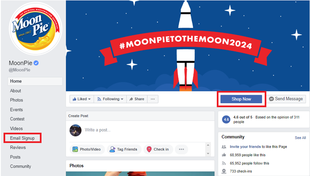 moonpie facebook page