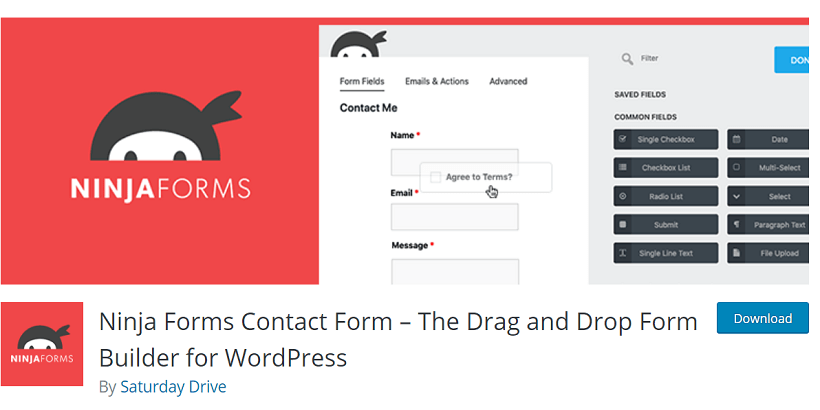 Ninja-Forms-Contact forms-Best-WordPress-Plugin-for-Tech-Blogs
