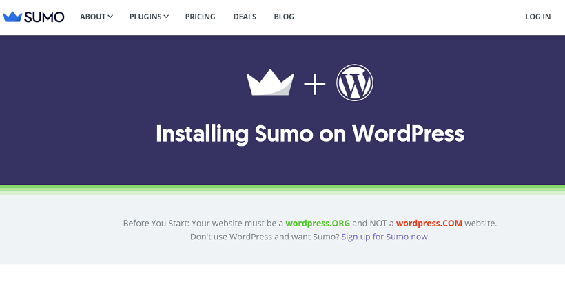 Sumo-Best lead generation WordPress Plugin